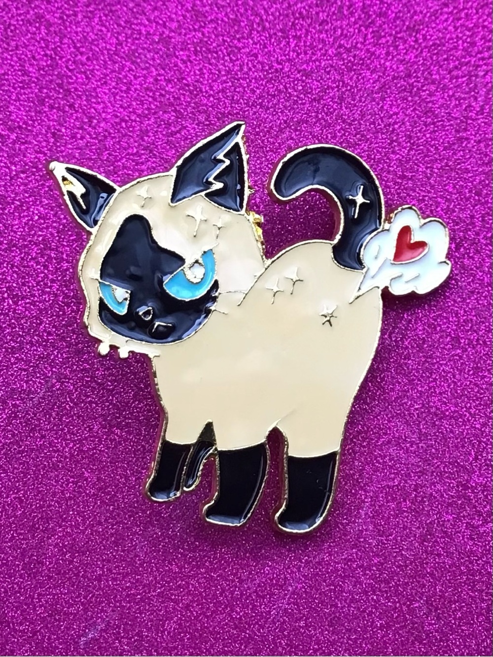 Fart Cat Enamel Pin